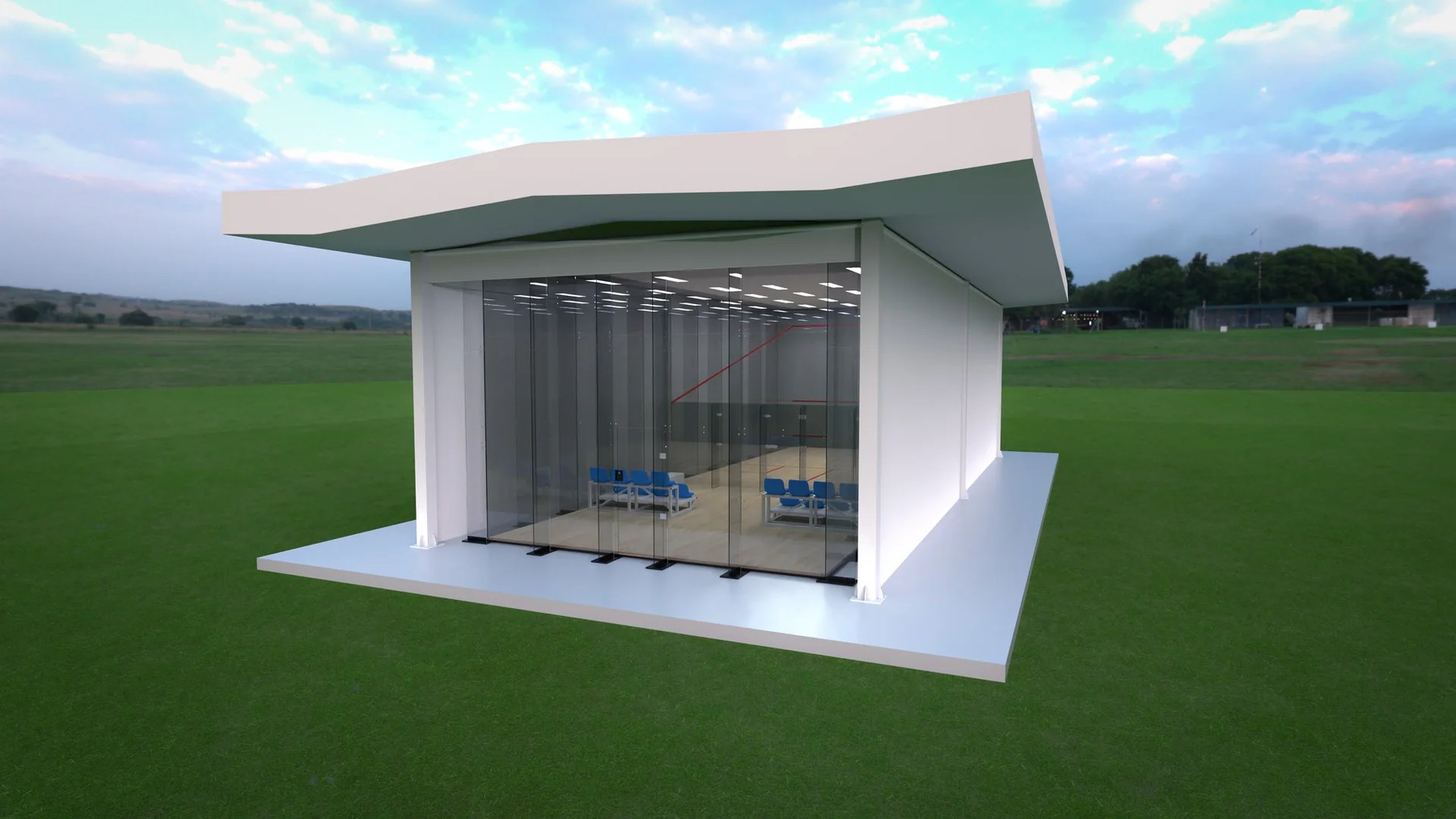 Luxury Enclosed Outdoor Court