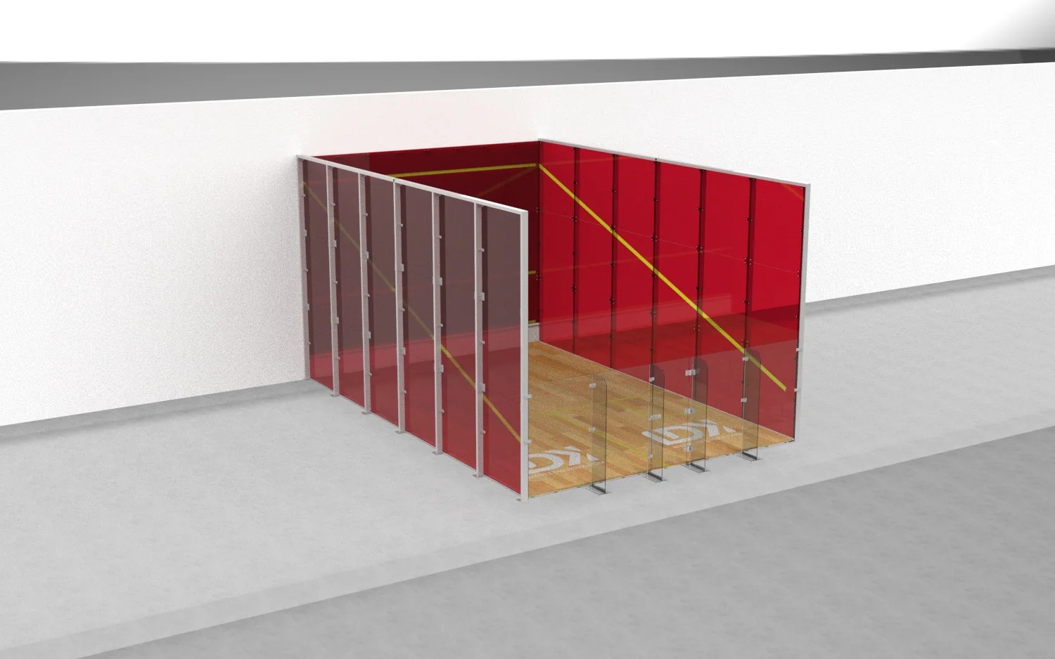 Wall-Mounted Glass Retrofit