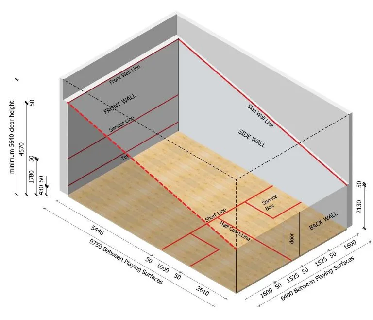 What Is the Size of a Standard Squash Court? Dimensions and Planning Data