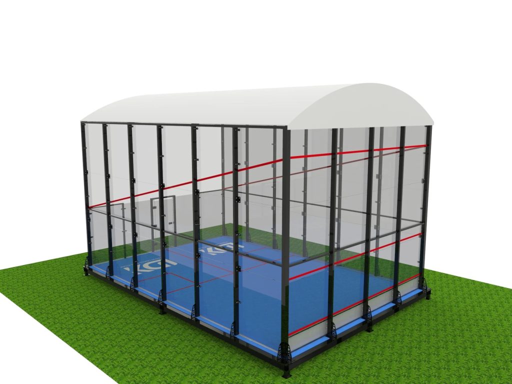 Outdoor Covered Glass Squash Court | Turnkey Court System