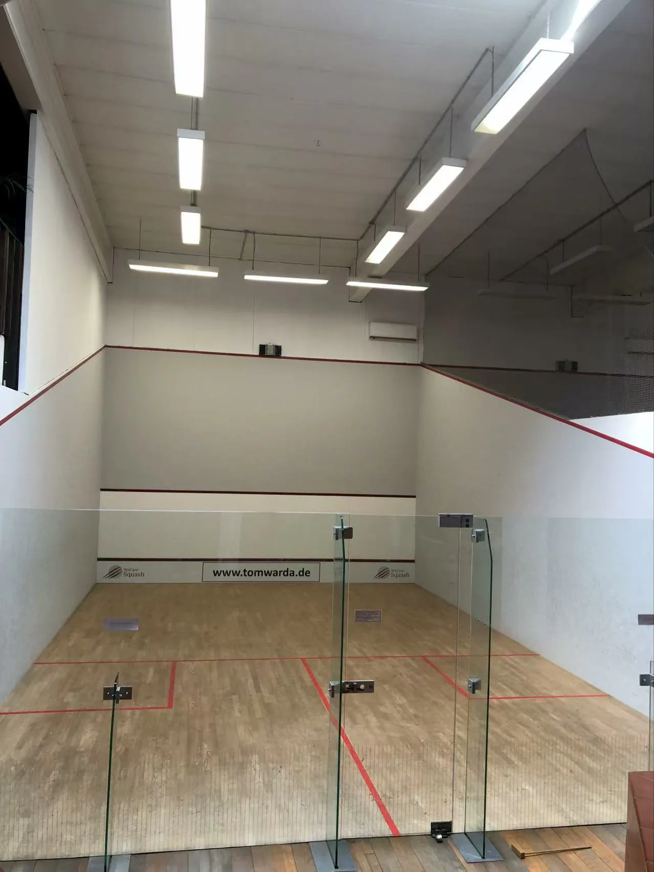Existing squash court for renovation